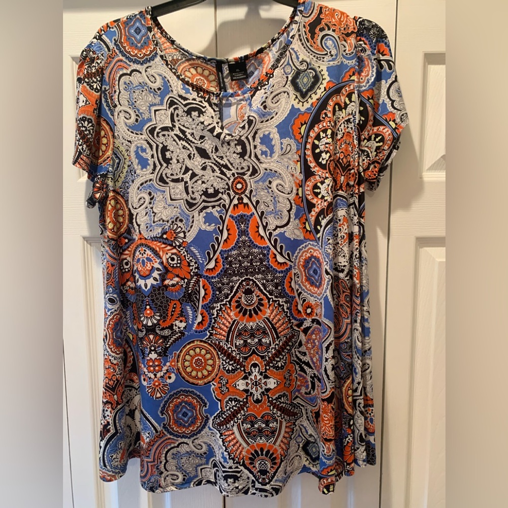 Misses size XL new directions short sleeve blouse